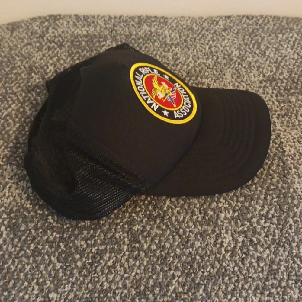 NRA National Rifle Association black mesh hat